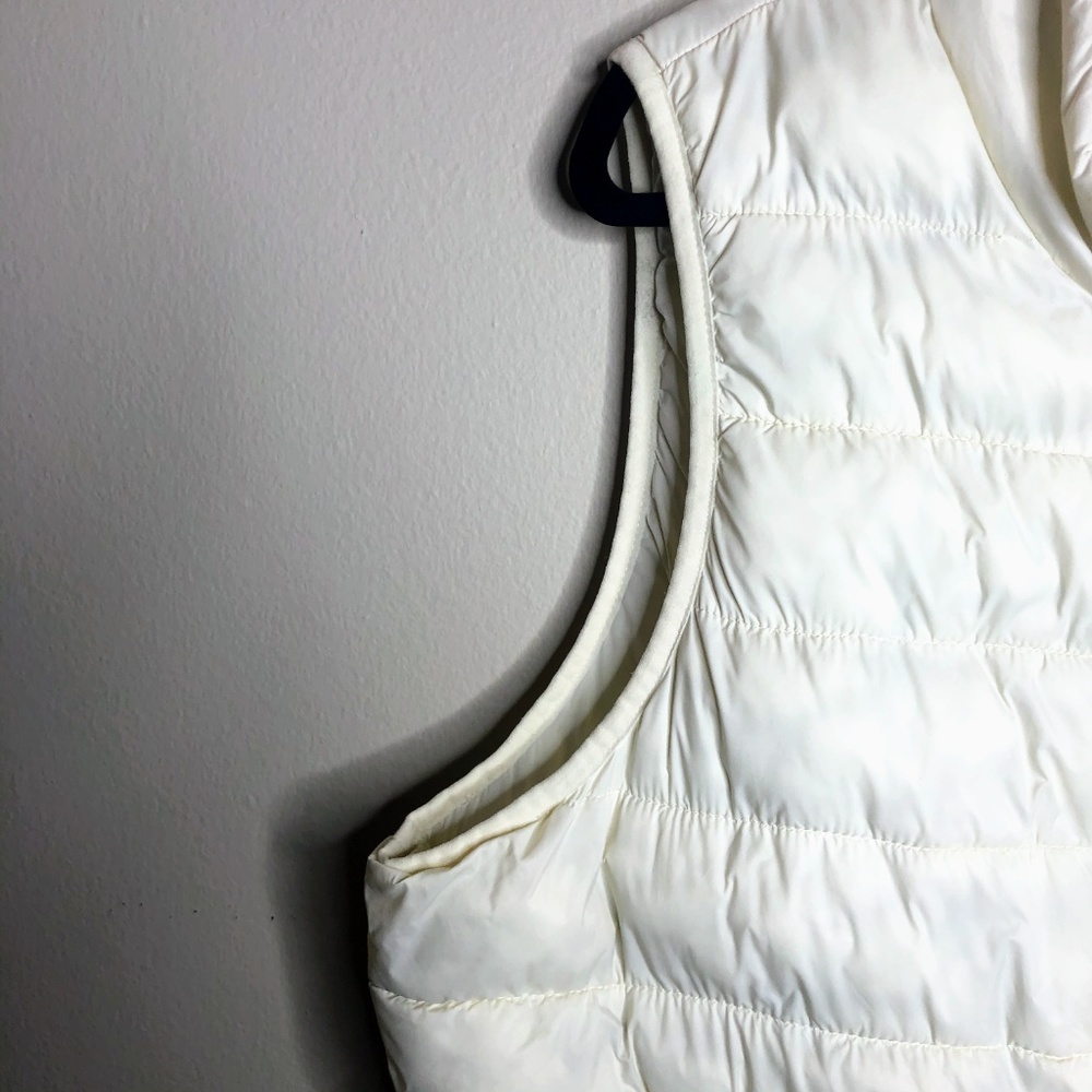 💍 Xersion Cream Puffy Vest Pockets Plus Size 2X - Picture 4 of 7